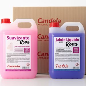 COMBO CANDELA: 5 LT JABON + 5 LTS SUAVIZANTE EXTRA PERFUME